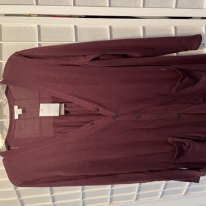 Medium spiced wine cardigan Sweater from JJill